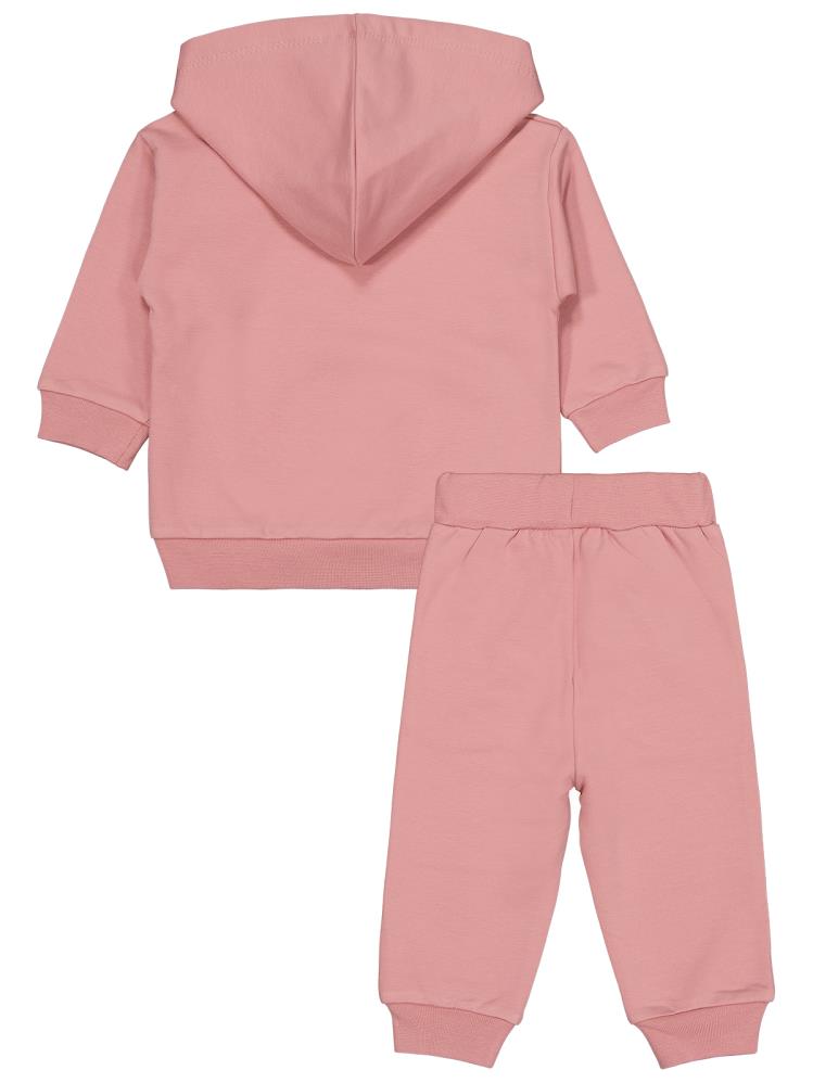 Civil Baby Teddy Baskılı 6-18 Ay Takım - Pembe