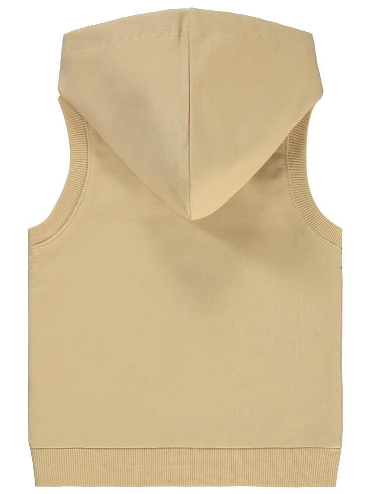 Civil Baby Civil Basic Timeless Kapüşonlu 6-18 Ay Yelek - Kahverengi