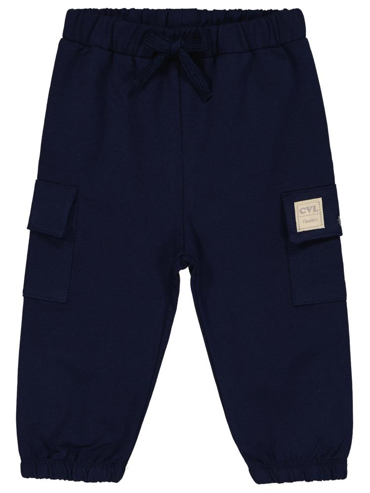 Civil Baby Civil Basic Timeless Kargo Cepli 6-18 Ay Eşofman Altı - Lacivert