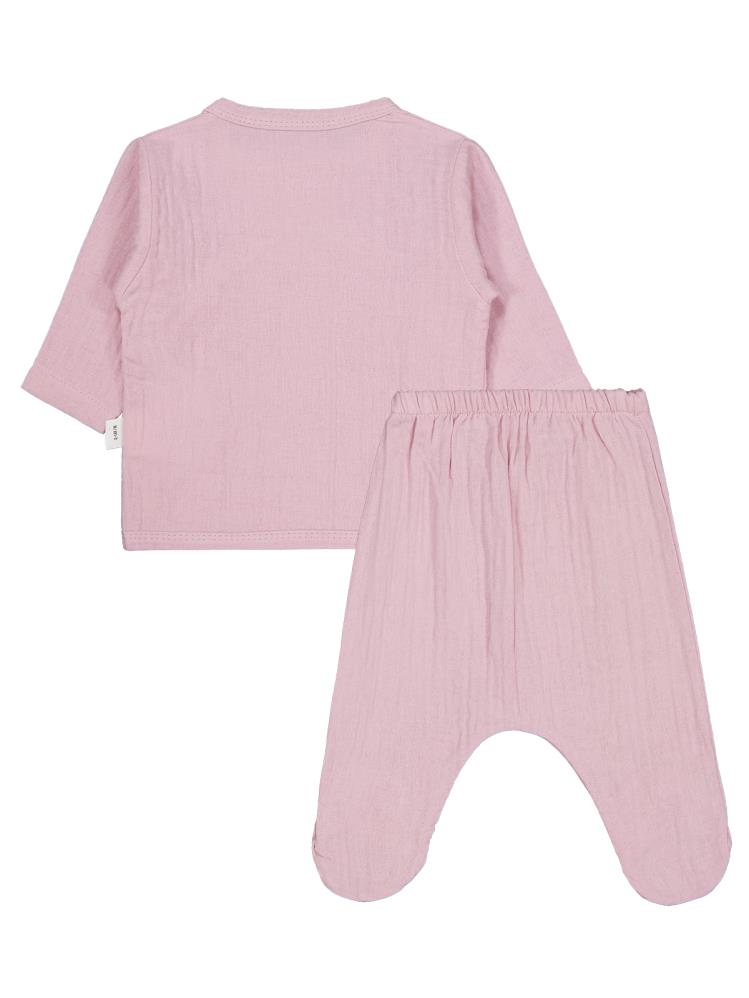 Civil Baby Ayıcık Baskılı Zıbın Takımları - Pembe