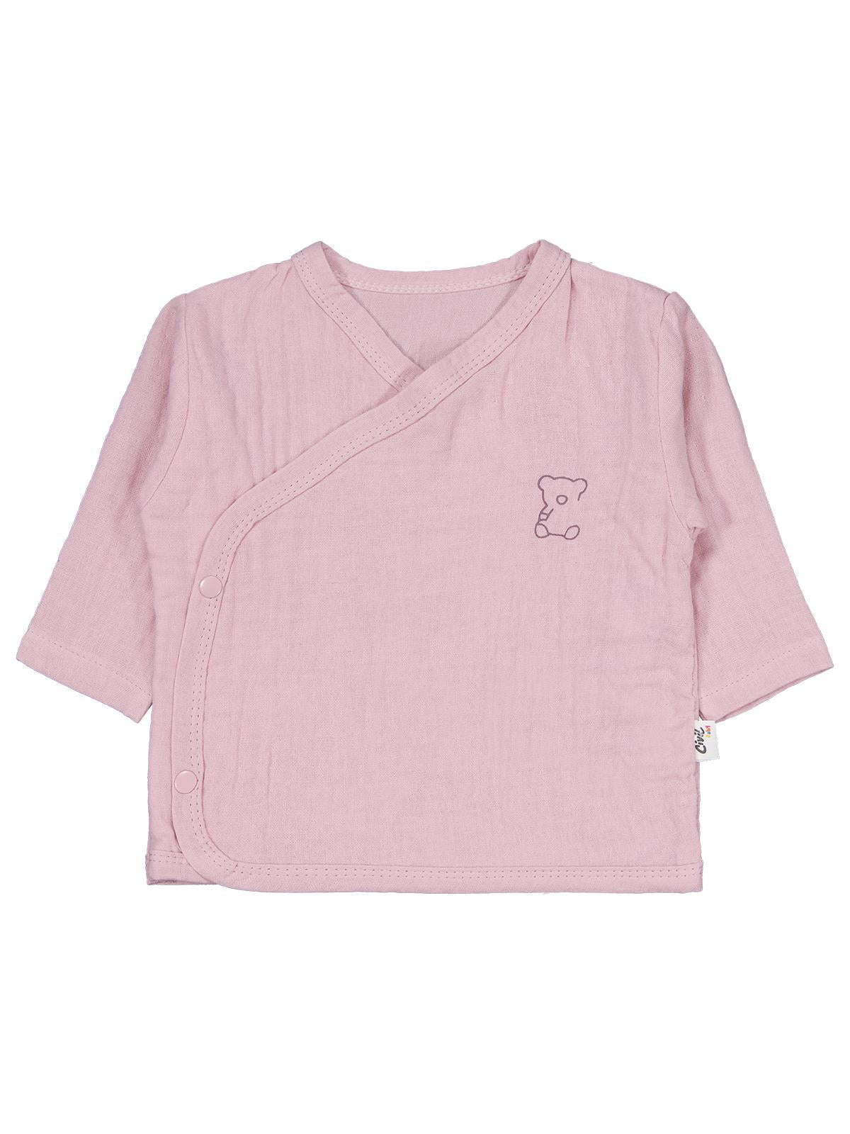 Civil Baby Ayıcık Baskılı Zıbın Takımları - Pembe
