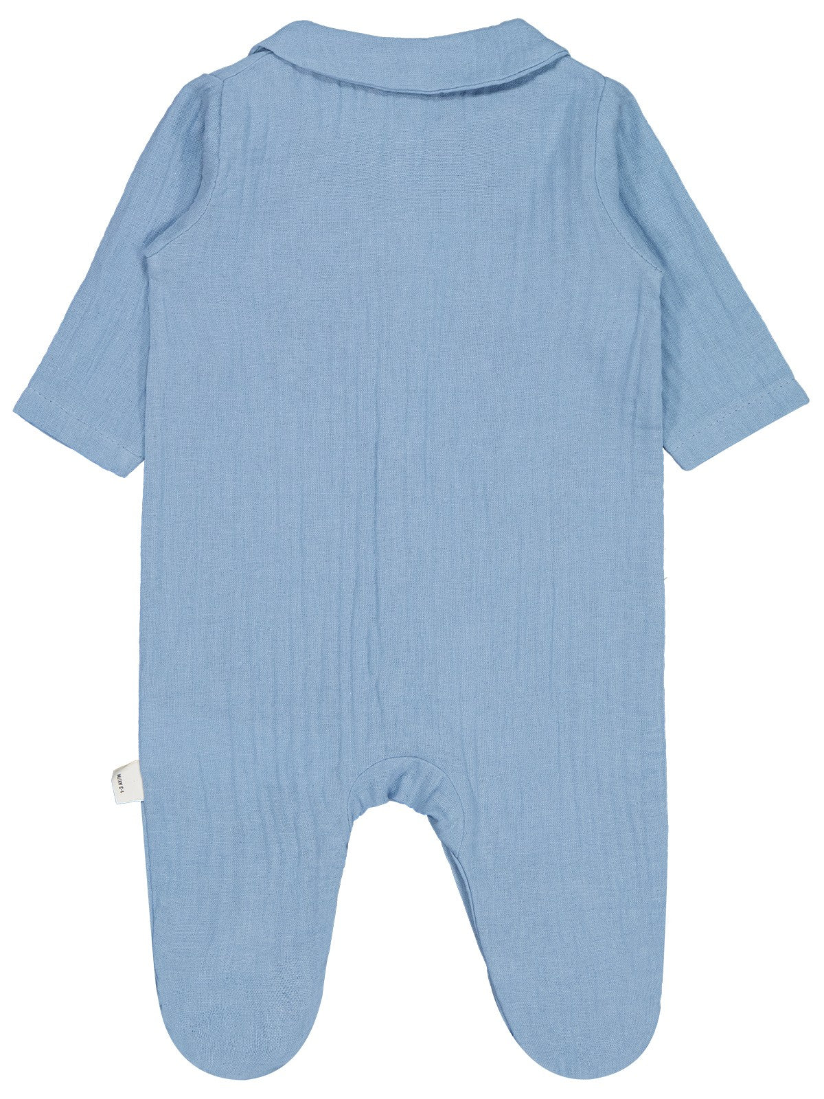 Civil Baby Yakalı Ayıcık Baskılı 1-9 Ay Tulum - Mavi
