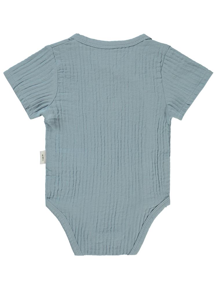 Civil Baby Ayıcık Baskılı 1-18 Ay Çıtçıtlı Badi - Mavi