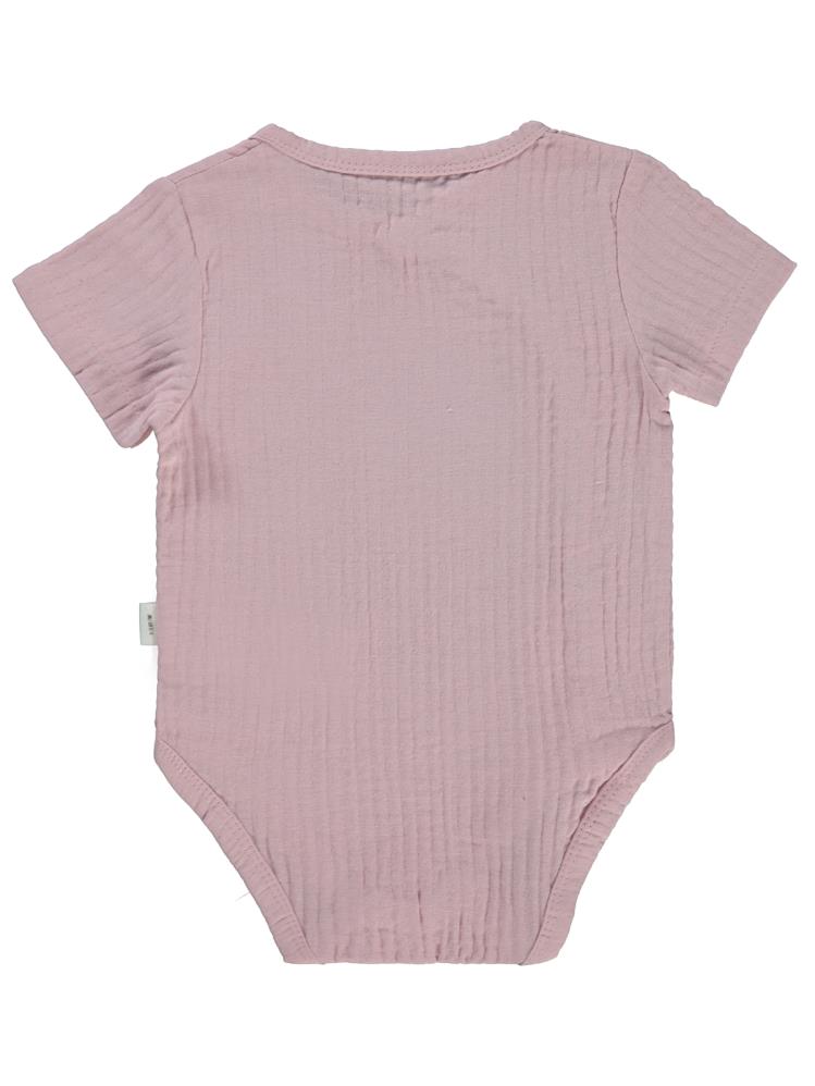 Civil Baby Ayıcık Baskılı 1-18 Ay Çıtçıtlı Badi - Pembe