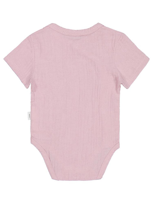 Civil Baby Ayıcık Baskılı 1-18 Ay Çıtçıtlı Badi - Pembe