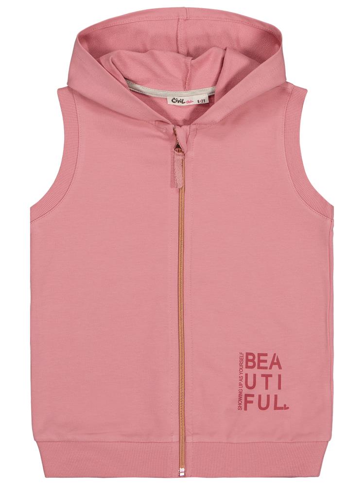 Civil Girls Basic 6-9 Yaş Yelek - Pembe