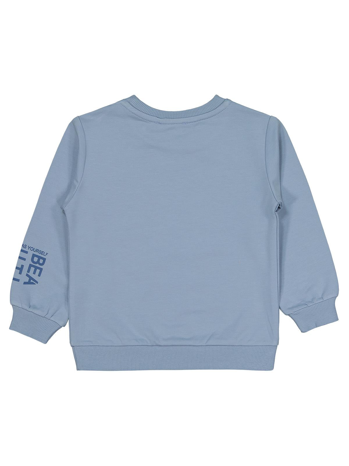 Civil Kız Çocuk Basic Sweatshirt | 2 İp Uzun Kol Bisiklet Yaka | Okul Kreş ve Günlük Kullanım - Mavi