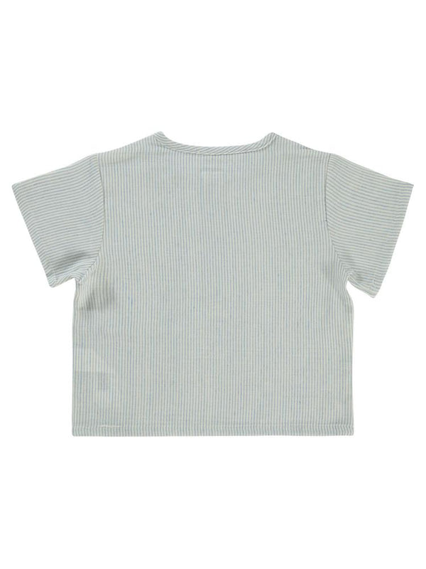 Civil Boys Patlı Etek Ucu Cepli 2-5 Yaş Gömlek - Mavi