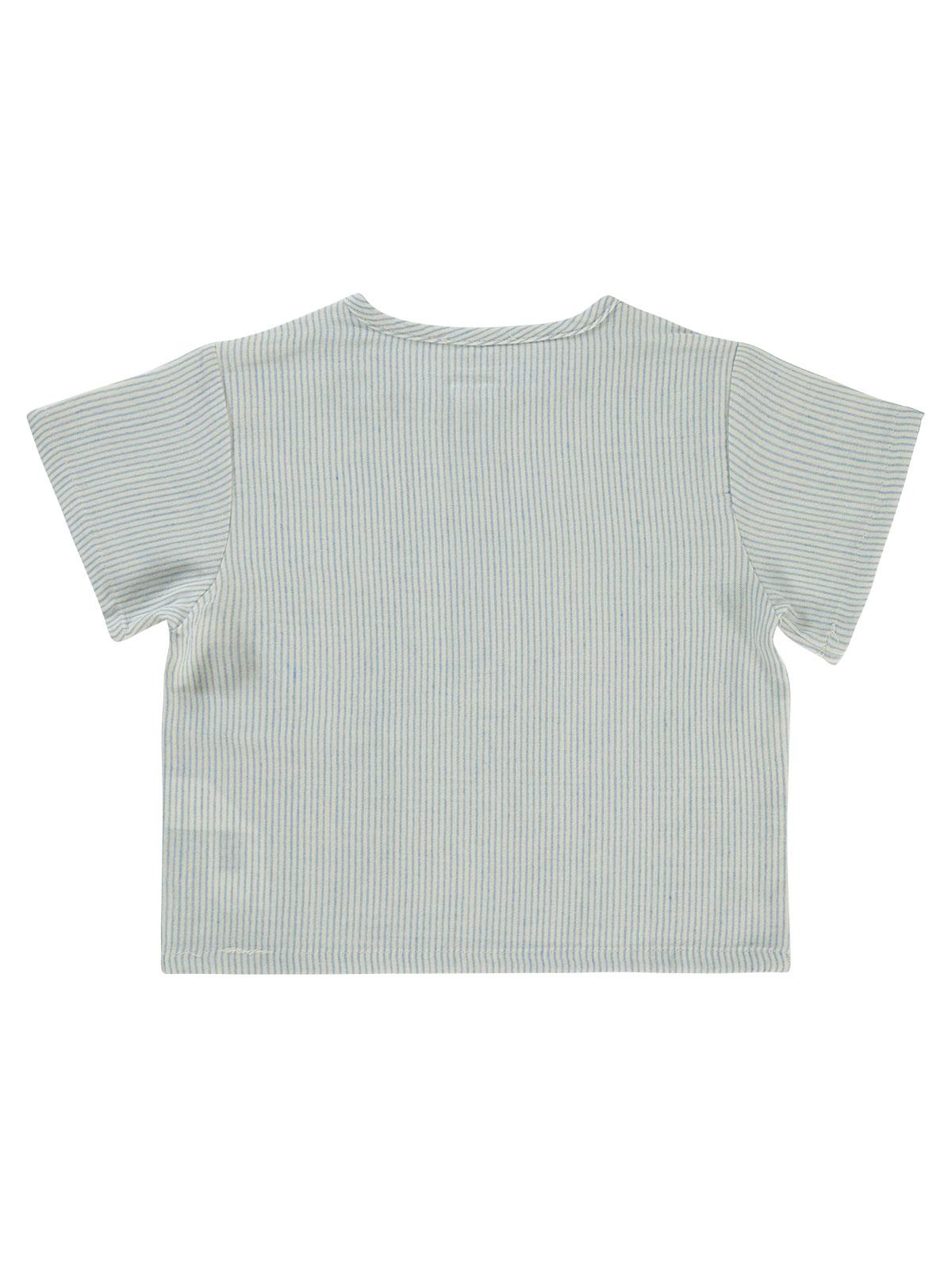 Civil Boys Patlı Etek Ucu Cepli 2-5 Yaş Gömlek - Mavi