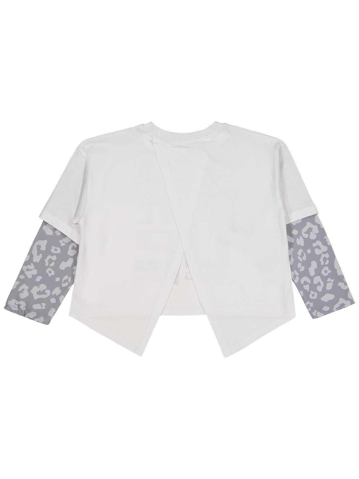 Civil Girls Leopar 10-13 Yaş Sweatshirt - Beyaz