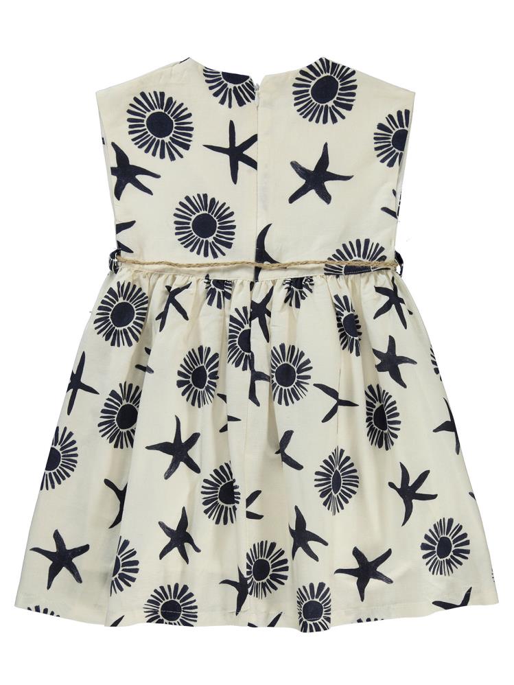 Civil Girls Deniz Kabuğu Desnli 6-9 Yaş Elbise - Lacivert