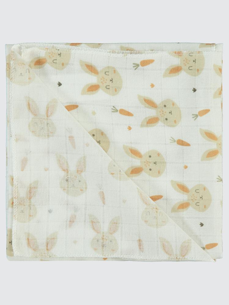 Civil Baby Tavşan Empirme 75X75Cm Battaniye - Ekru