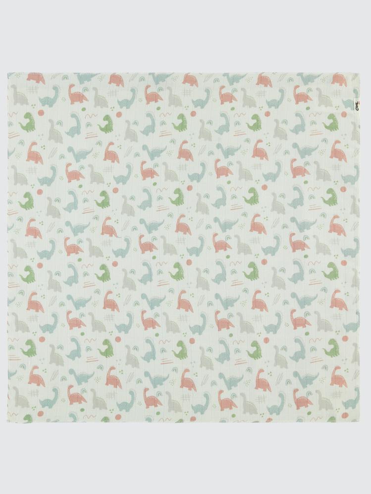 Civil Baby Dinazor Empirme 75X75Cm Battaniye - Ekru