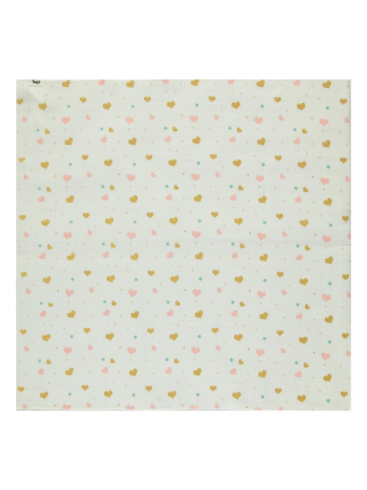 Civil Baby Renkli Kalp Empirme 75X75Cm Battaniye - Ekru