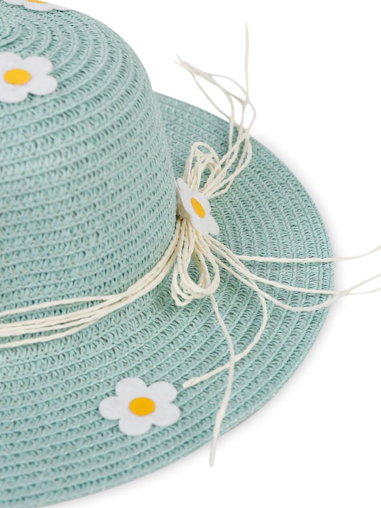 Civil Girls 6-9 YAŞ KIZ HASIR ŞAPKA - Yeşil