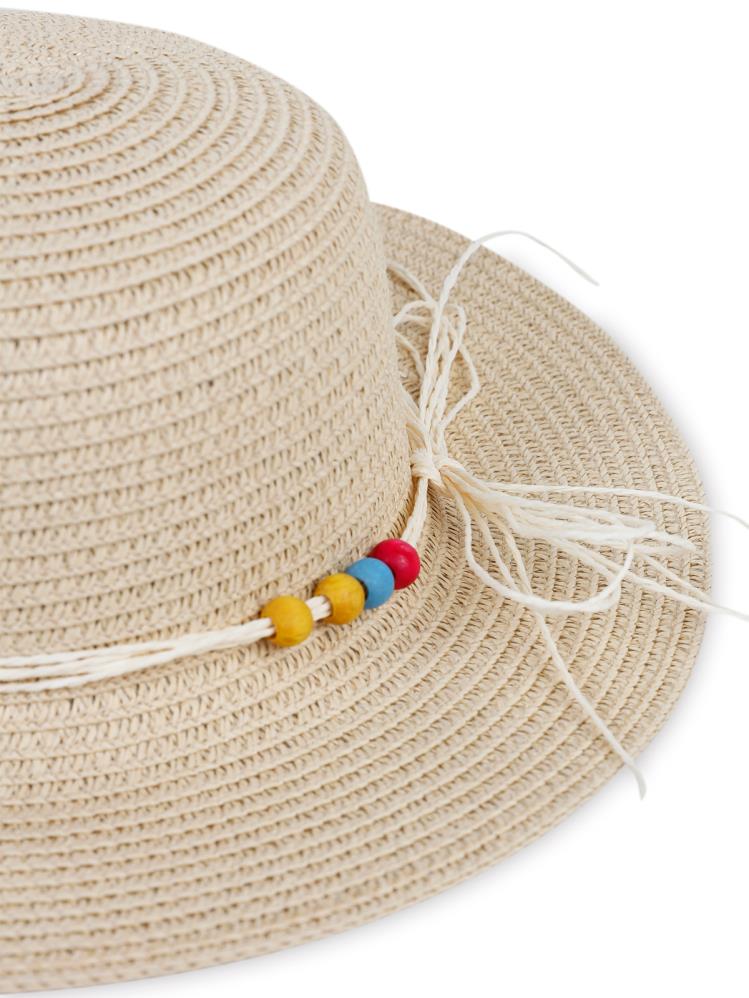 Civil Girls 6-9 YAŞ KIZ HASIR ŞAPKA - Bej