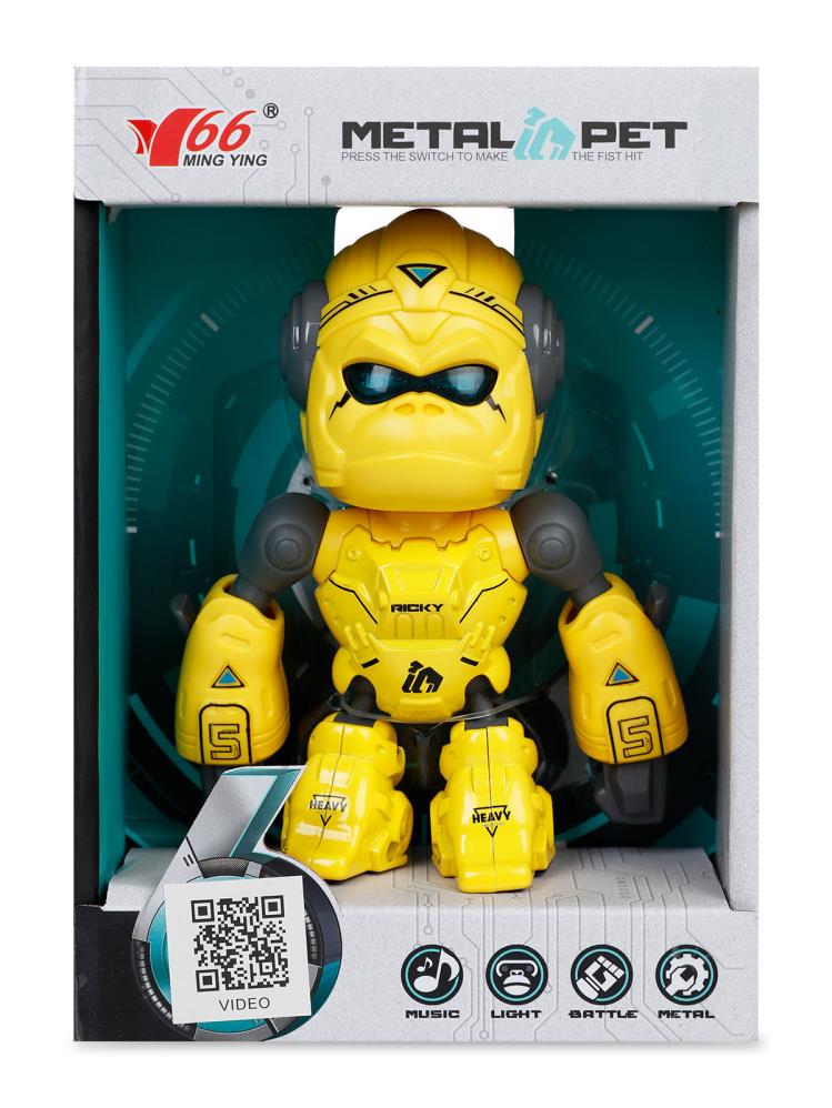 Seher Oyuncak Işıklı ve Sesli Robot Goril - Sarı