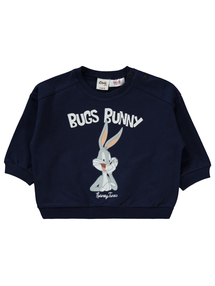 Bugs Bunny Baskılı 6-18 Ay Takım - Lacivert