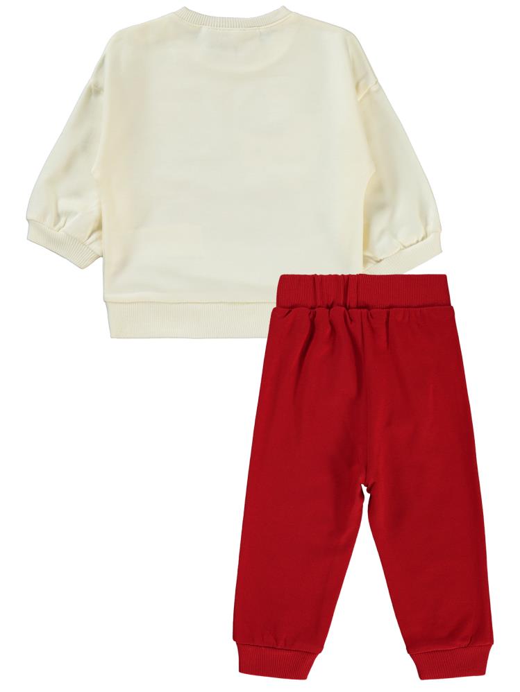 Hello Kitty Baskılı 6-18 Ay Takım - Ekru