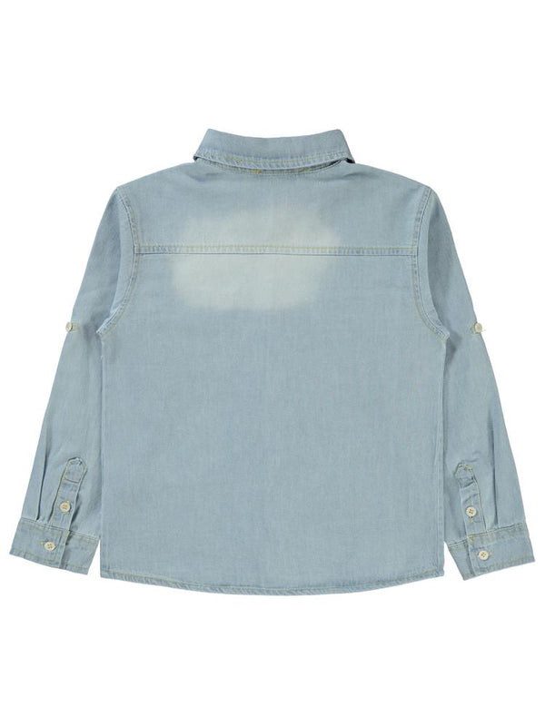 Civil Boys Kapak Cepli 6-9 Yaş Gömlek - Mavi