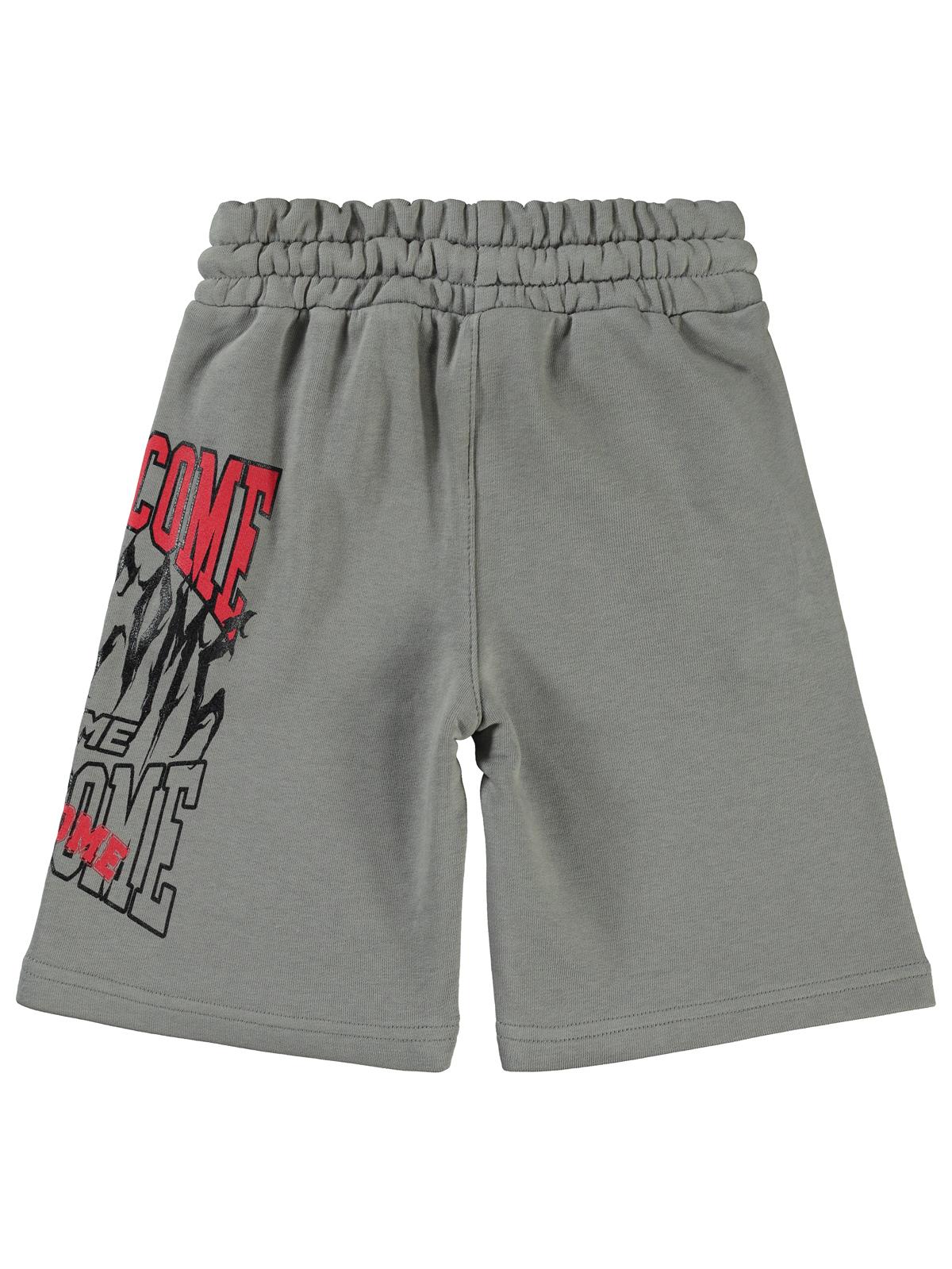 Civil Boys Over Baskılı 10-13 Yaş Kapri - Gri