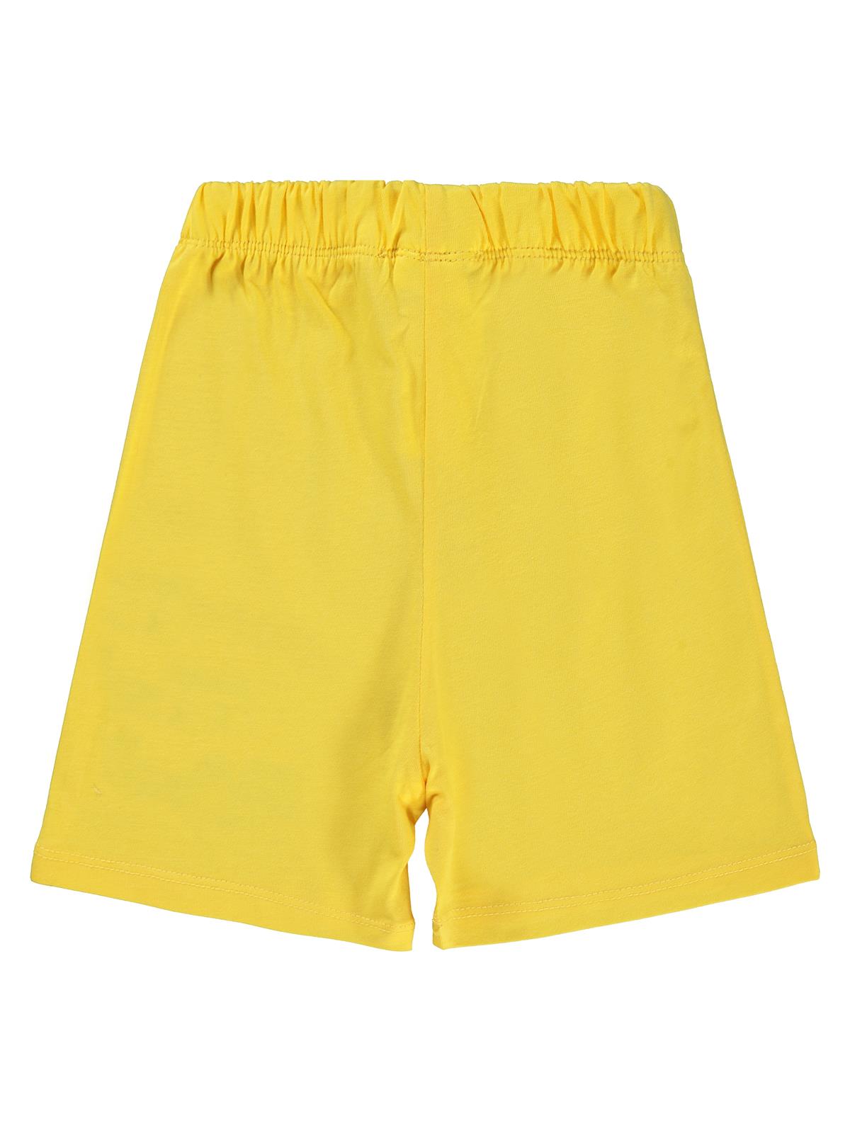 Civil Boys Retro Sufring Baskılı 2-5 Yaş Şort - Sarı