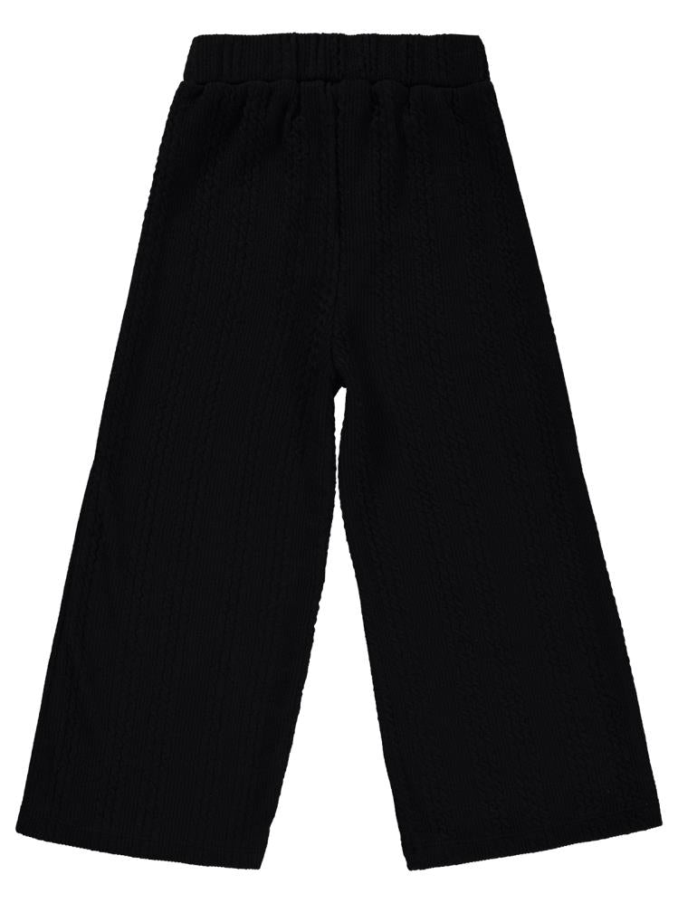 Civil Girls Bol Paça 10-13 Yaş Pantolon - Siyah