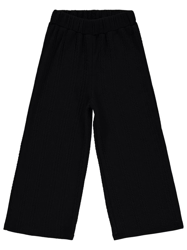 Civil Girls Bol Paça 10-13 Yaş Pantolon - Siyah