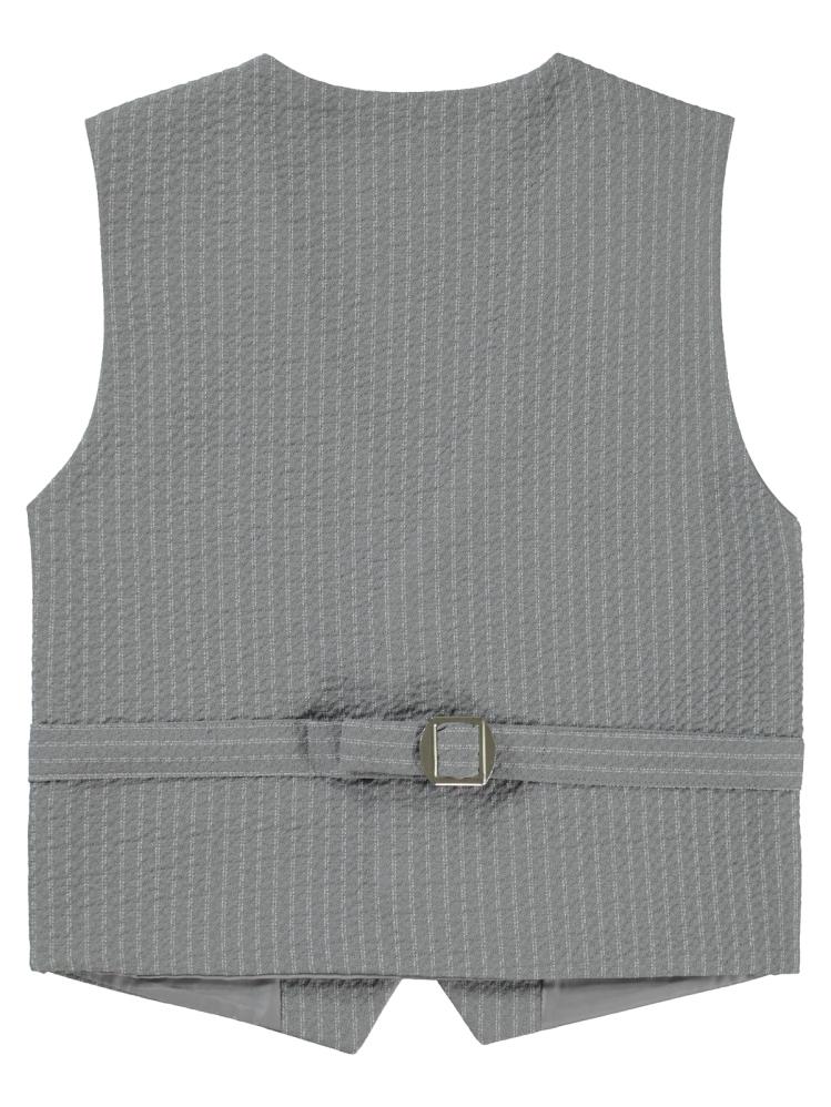 Civil Boys Çizgili Klasik 10-13 Yaş Yelek - Gri