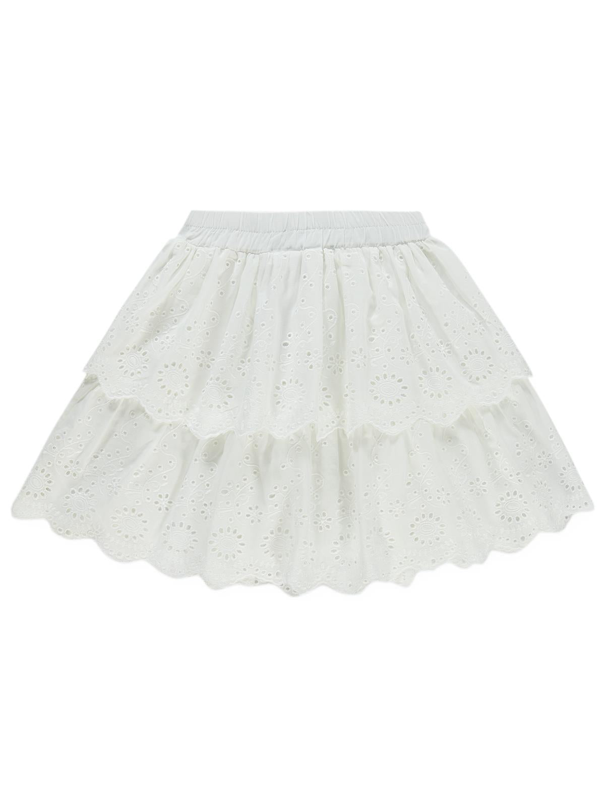 Pierre Cardin 6-9 Yaş Etek - Beyaz