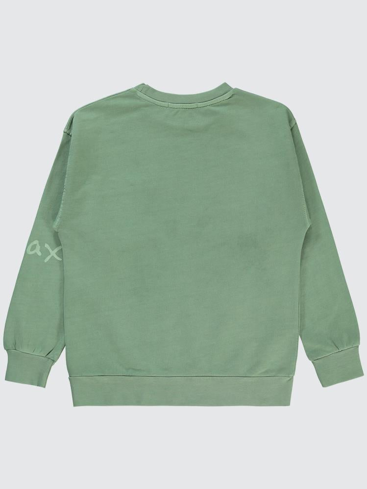 Civil Boys Yıkamalı Cepli 6-9 Yaş Sweatshirt - Haki