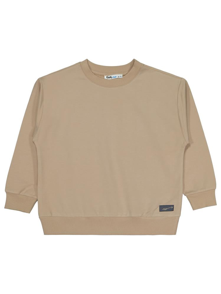 Civil Boys No Etiketli 6-9 Yaş Sweatshırt - Bej