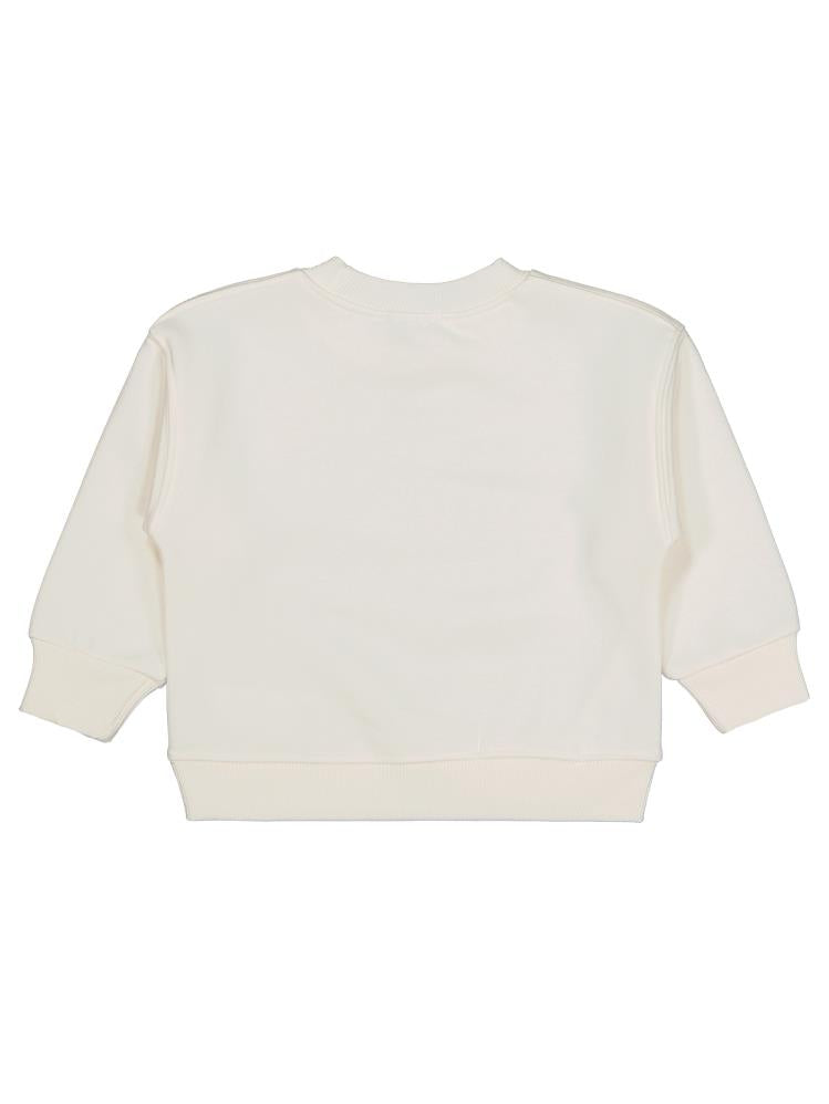 Civil Girls Düz 2-5 Yaş Sweatshirt - Ekru
