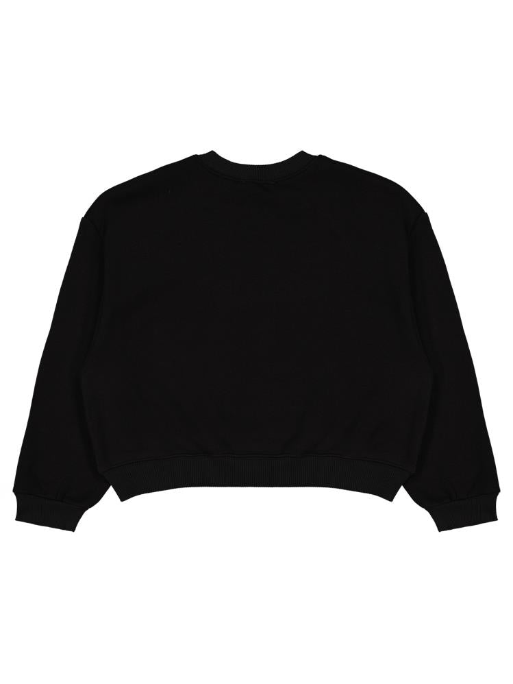 Civil Girls Düz 10-13 Yaş Sweatshirt - Siyah