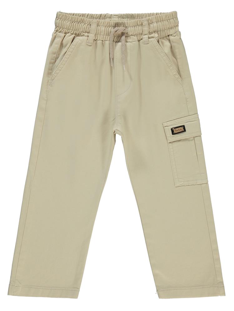 Pierre Cardin Armalı Kargo Cepli 2-5 Yaş Pantolon - Bej