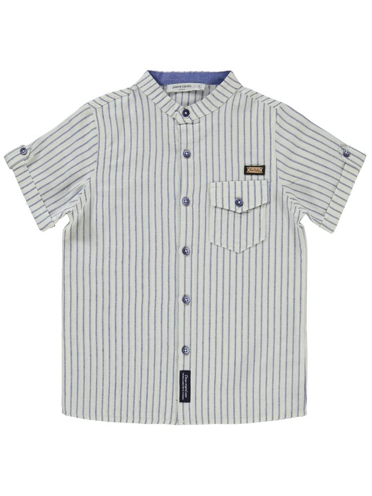 Pierre Cardin Çizgili 10-12 Yaş Gömlek - Lacivert