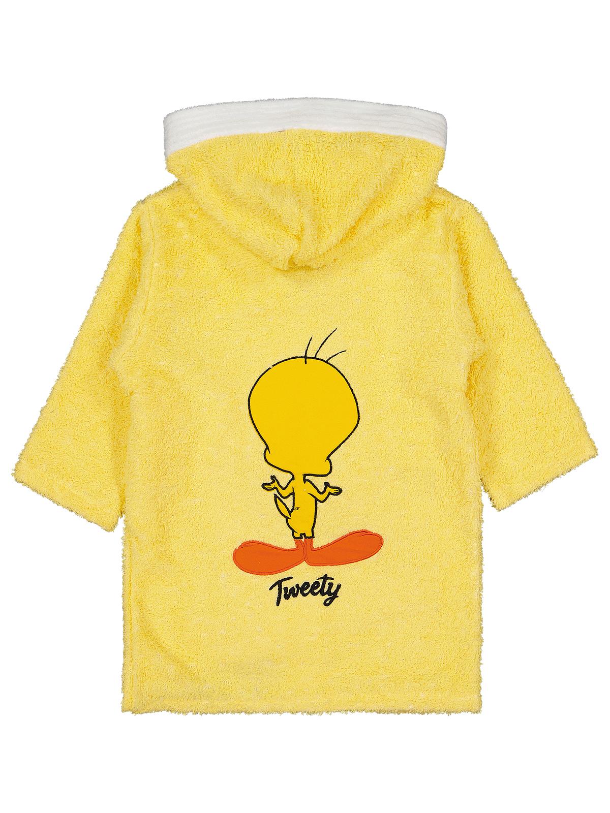 Tweety Kız Çocuk Bornoz 2-10 Yaş - Sarı