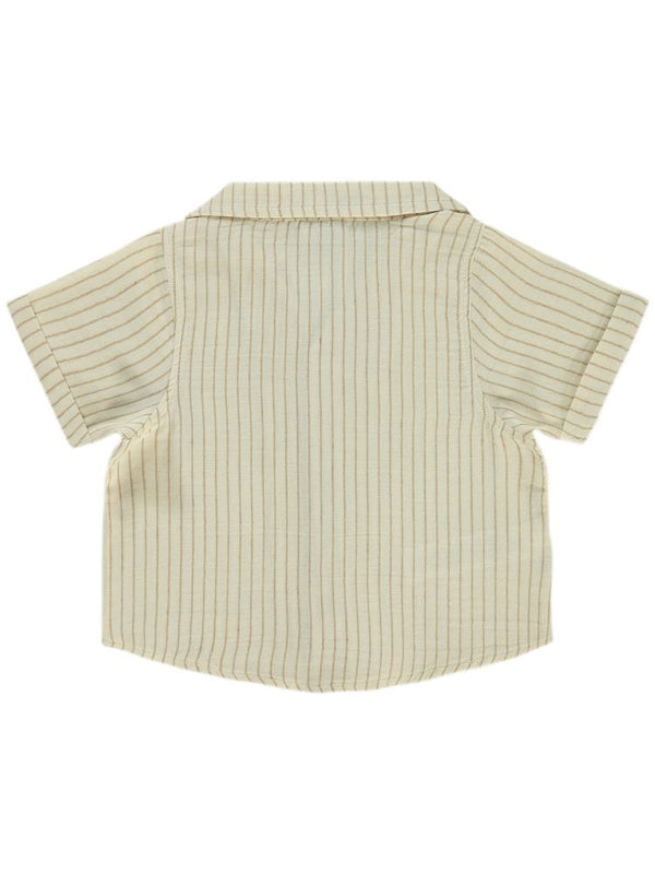 Pierre Cardin Çizgili 2-5 Yaş Gömlek - Kahverengi