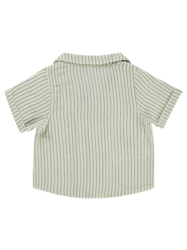 Pierre Cardin Çizgili 2-5 Yaş Gömlek - Mavi