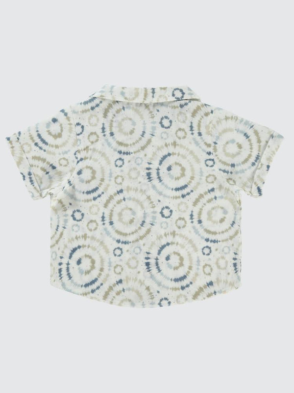 Pierre Cardin Daire Desenli 2-5 Yaş Gömlek - Mavi