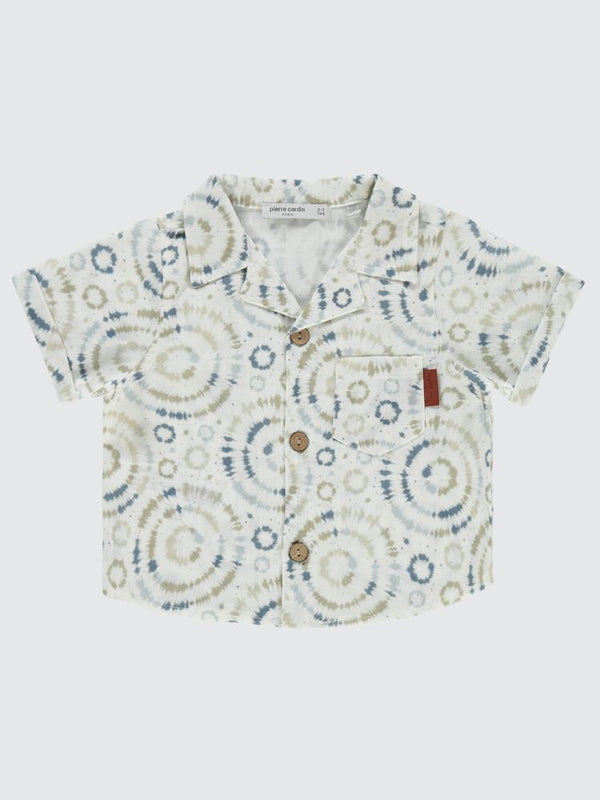 Pierre Cardin Daire Desenli 2-5 Yaş Gömlek - Mavi