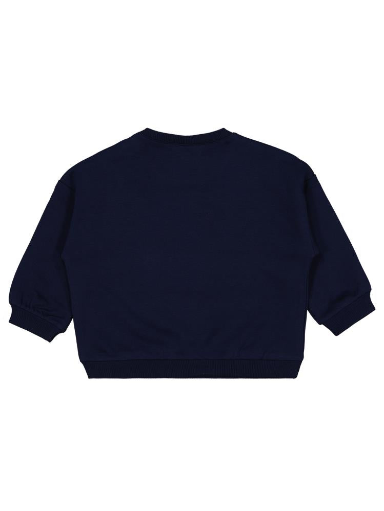 Civil Baby Teddy Bear Baskılı 6-18 Ay Sweatshirt - Lacivert