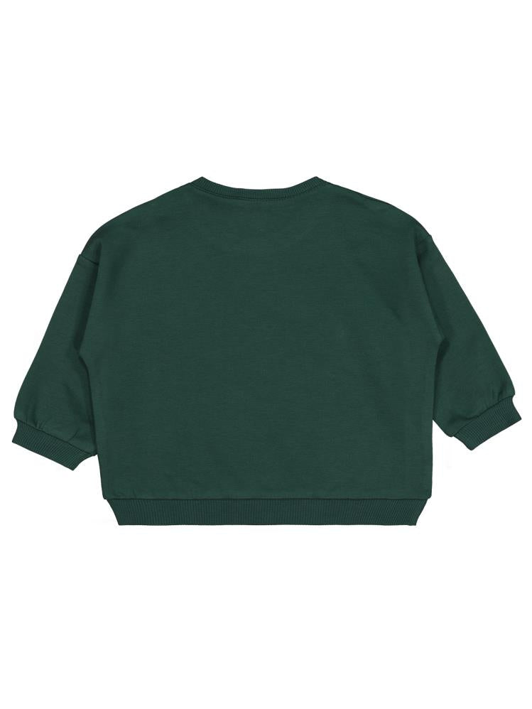 Civil Baby Teddy Bear Baskılı 6-18 Ay Sweatshirt - Yeşil