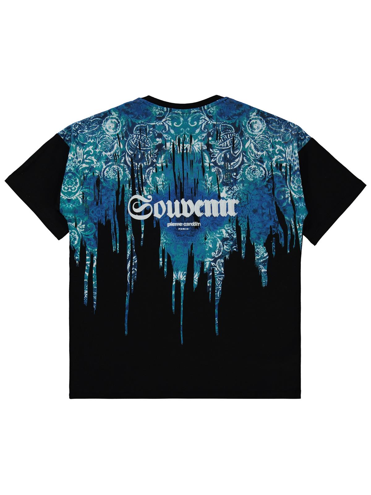 Pierre Cardin Souvenir Baskılı 6-9 Yaş Tişört - Siyah