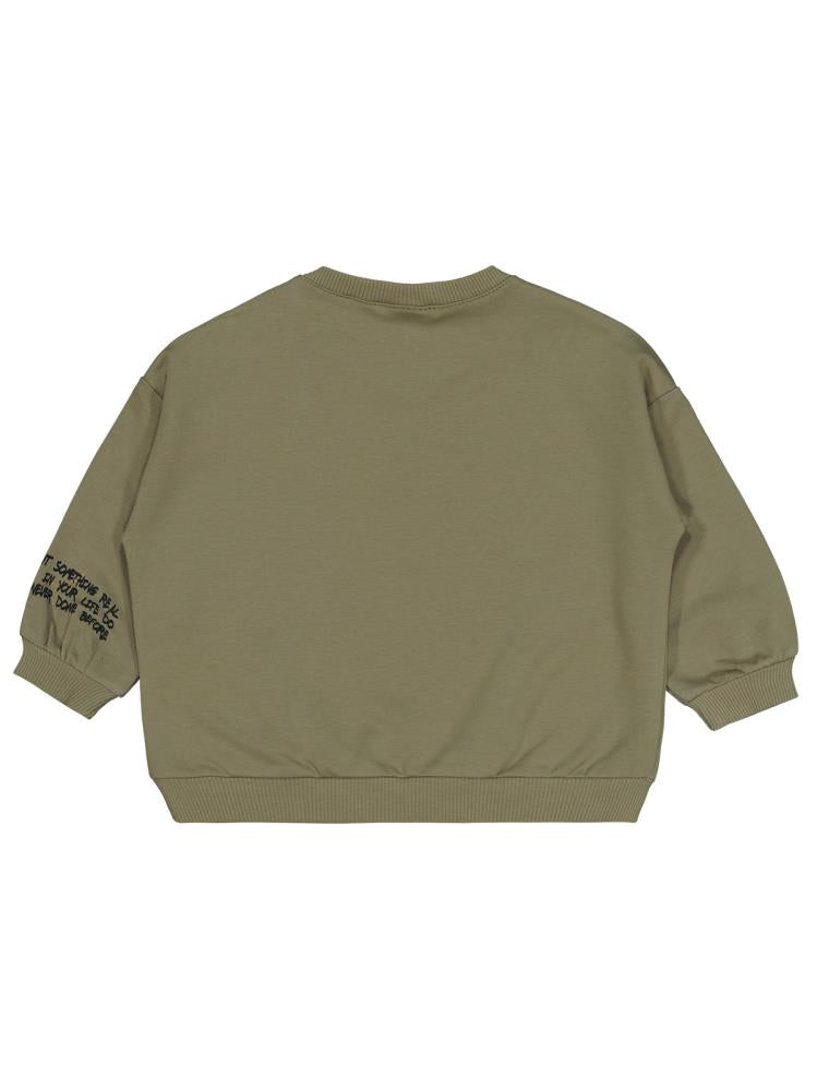 Civil Baby Graffiti Baskılı 6-18 Ay Sweatshirt - Açık Asker Yeşili