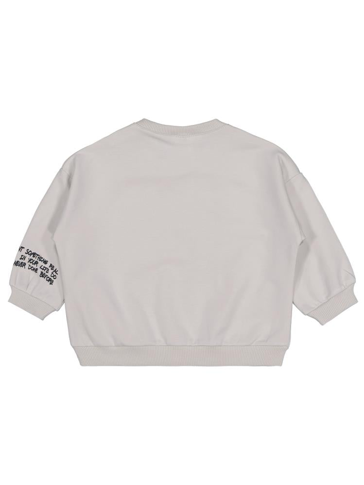 Civil Baby Graffiti Baskılı 6-18 Ay Sweatshirt - Gri
