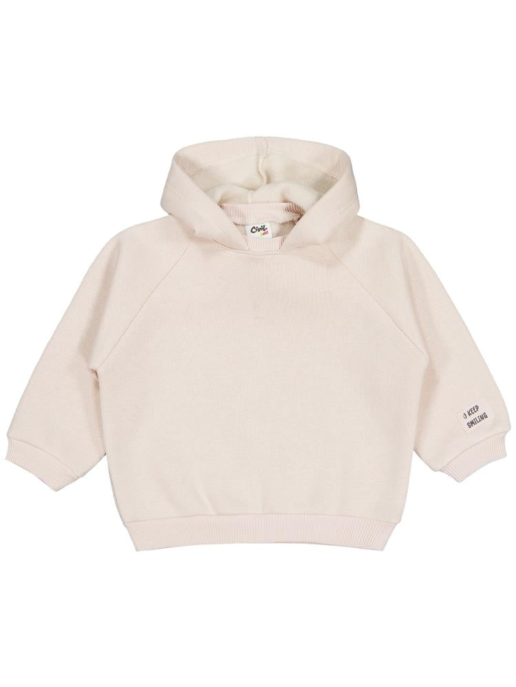 Civil Baby Keep Smiling Etiketli Basic 6-18 Ay Sweatshirt - Bej
