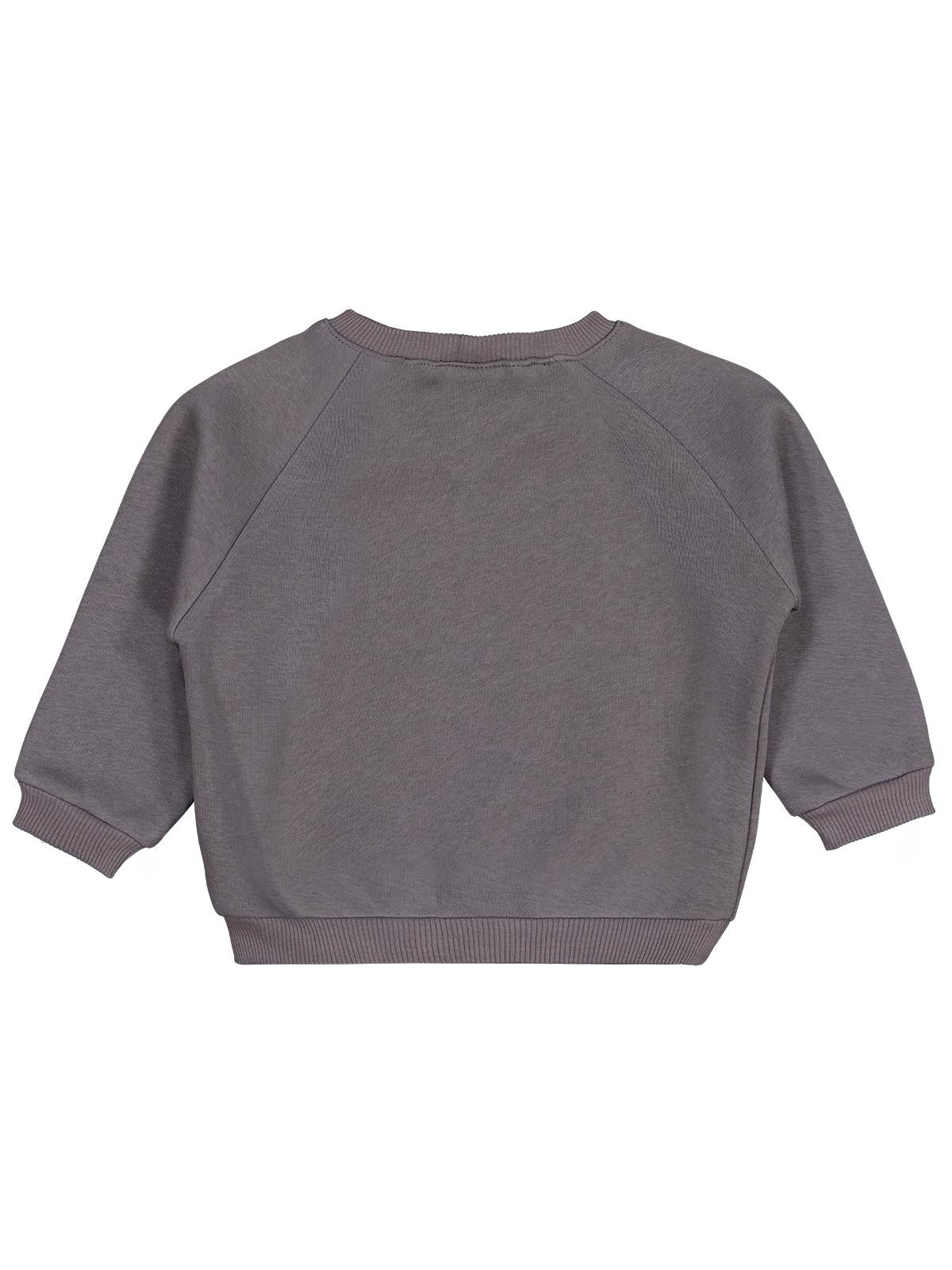 Civil Baby Keep Smiling Etiketli Basic 6-18 Ay Sweatshirt - Gri