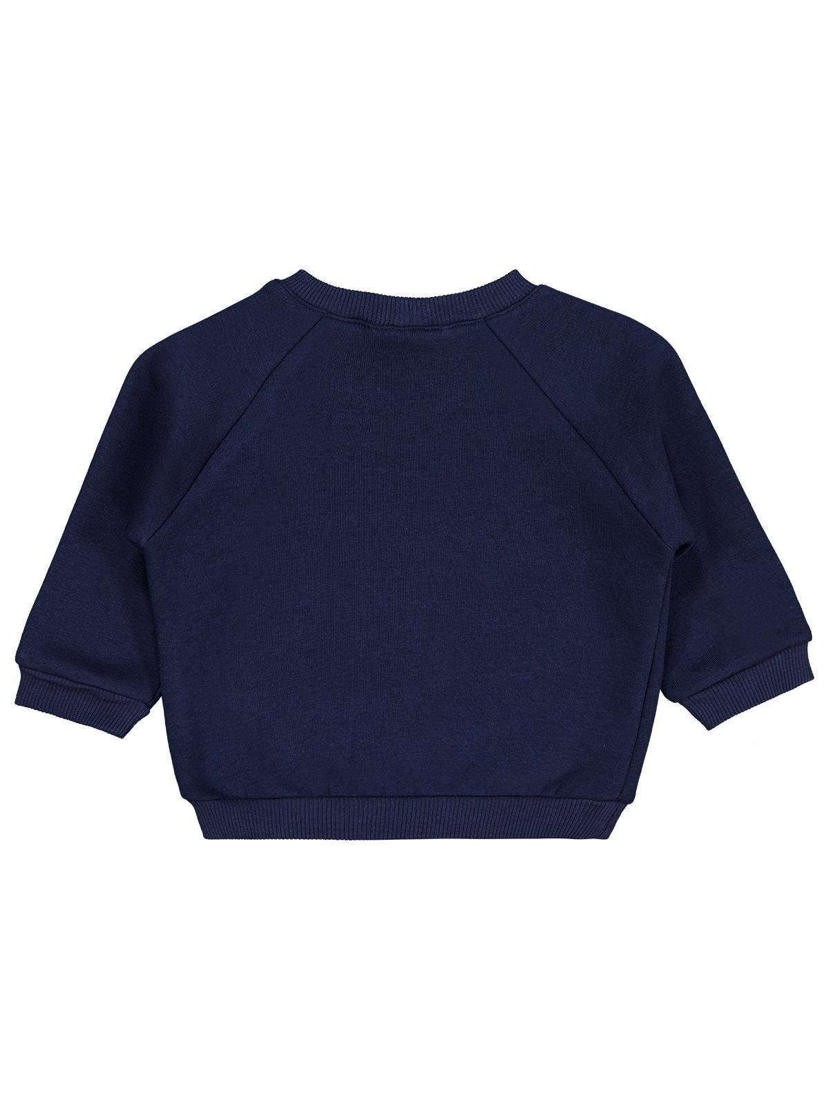 Civil Baby Keep Smiling Etiketli Basic 6-18 Ay Sweatshirt - Lacivert