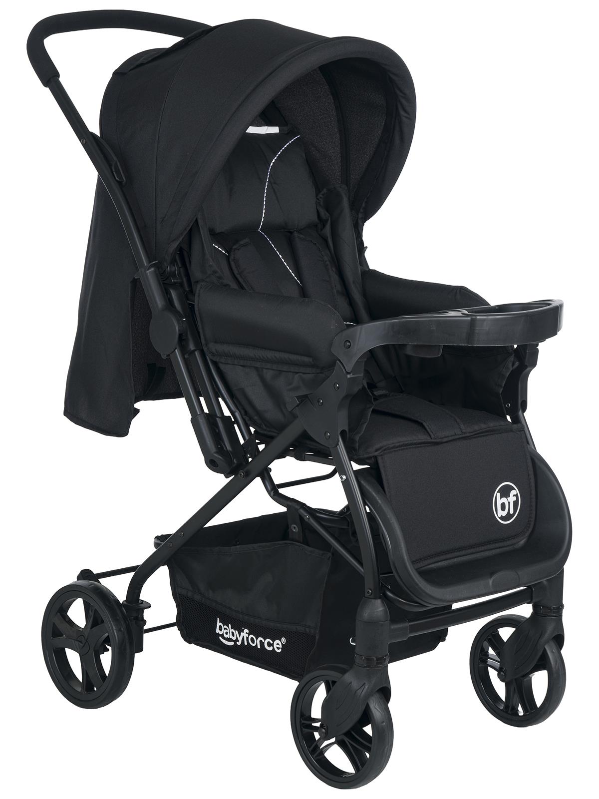 Baby Force Bella Plus Çift Yönlü Bebek Arabası - Siyah